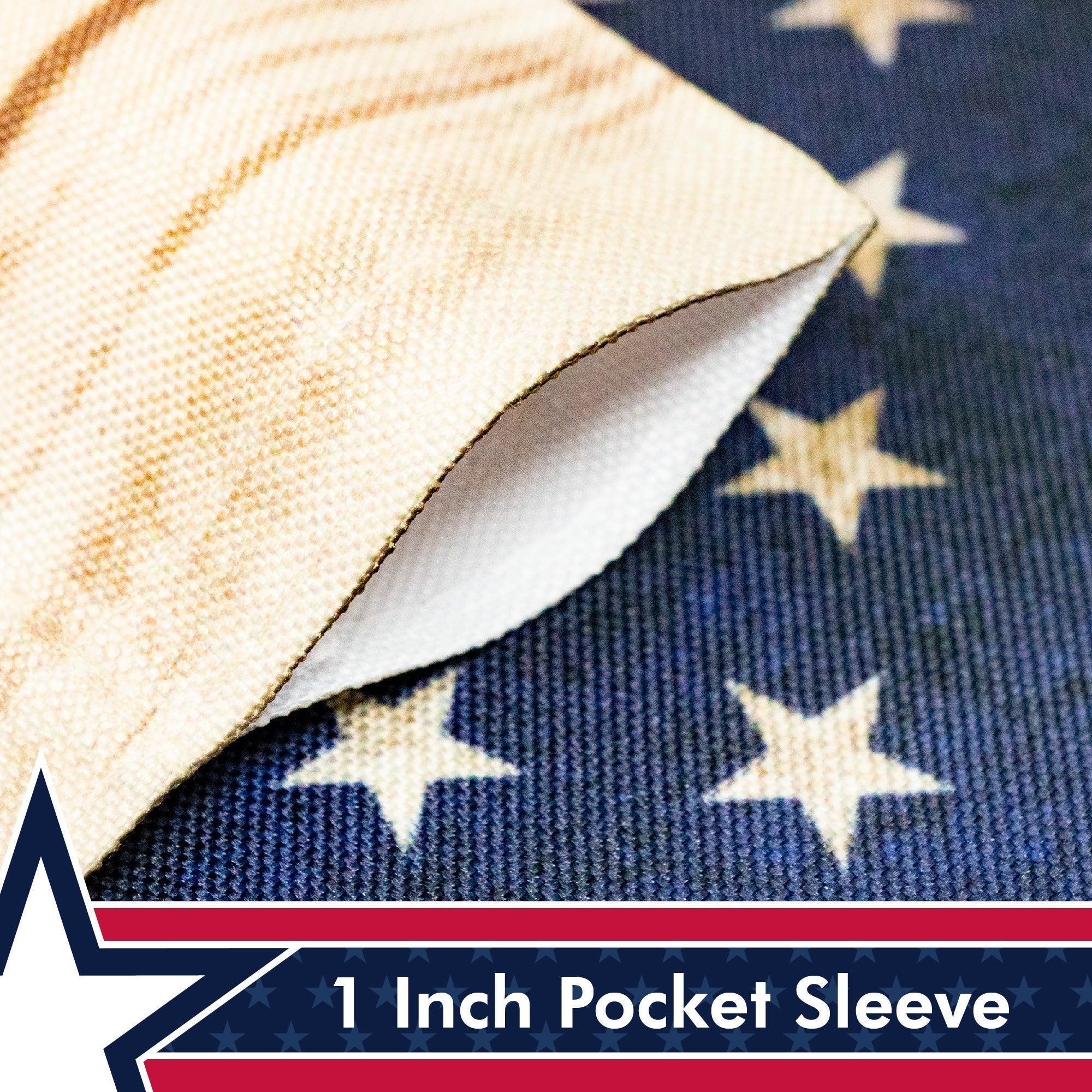 God Bless America Garden Flag - Patriotic USA Map, 12x18", Durable 150D Polyester