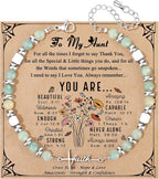 Cross Faith Bracelet for Women, Amazonite Beaded Stretch Bracelet, Christian Gift for Her