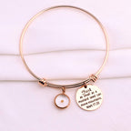 Faith Mustard Seed Bracelet, Stainless Steel Charm Bracelet, Christian Inspirational Gift(Matt 17:20 RG)