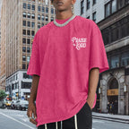 Christian Jesus Shirts for Men Religious Praise the Lord Bible Verse Shirt Oversized Graphic Tees Acid Wash Tshirt