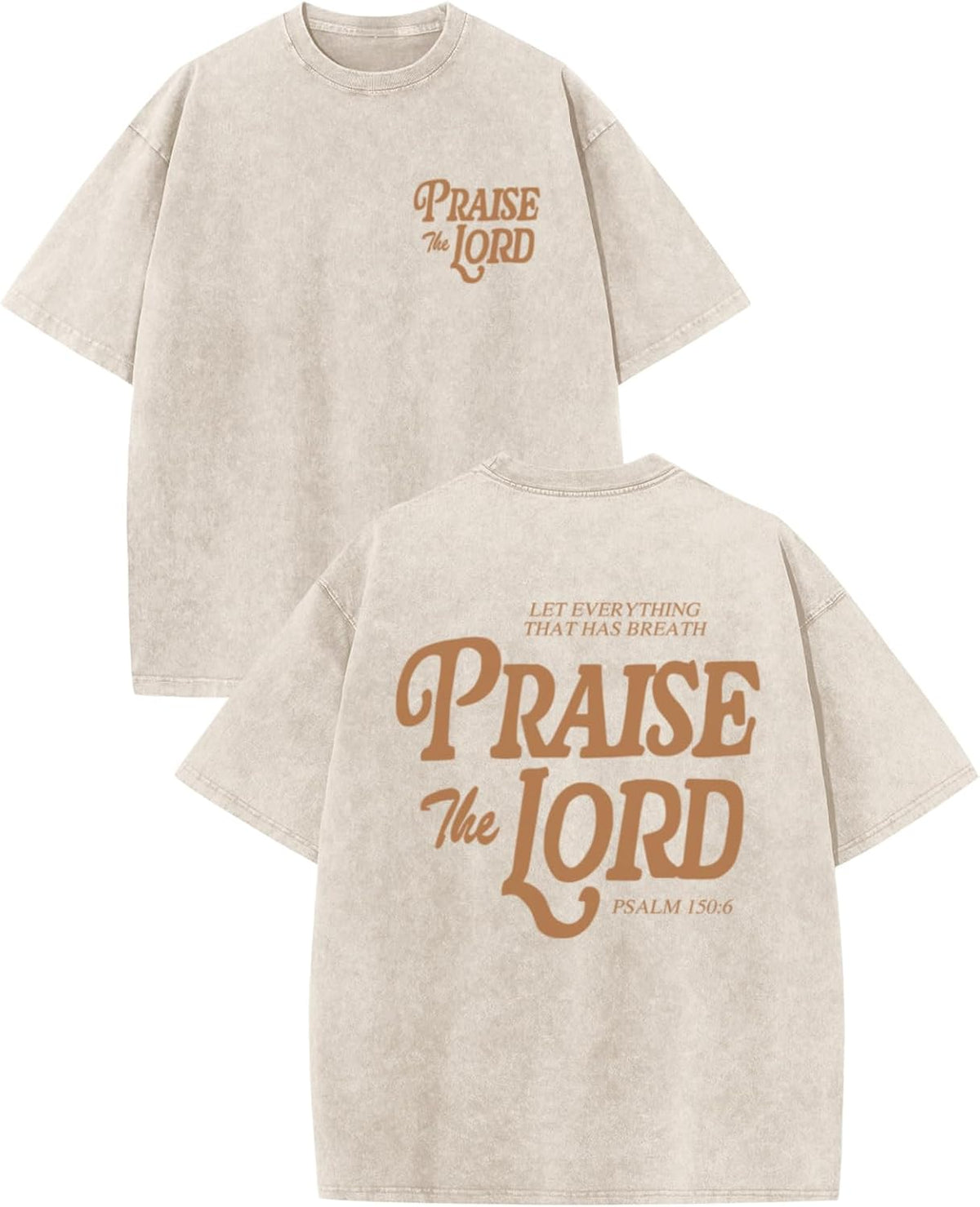 Christian Jesus Shirts for Men Religious Praise the Lord Bible Verse Shirt Oversized Graphic Tees Acid Wash Tshirt