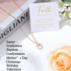 Mustard Seed "Move Mountains" Necklace for Women – Matthew 17:20 Faith Jewelry (Gift-Carded)