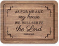 As For Me and My House Cutting Board, Christian Wedding Gift 11 X 8.5 In