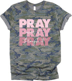 | Christian Shirts for Women | Pray on It Tee | Faith Shirts for Girl | Christian T-Shirts for Her