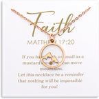 Mustard Seed "Move Mountains" Necklace for Women – Matthew 17:20 Faith Jewelry (Gift-Carded)