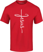 Jesus Cross T-Shirt for Men & Women – Christian Religious Graphic Tee – Inspirational Scripture Shirt