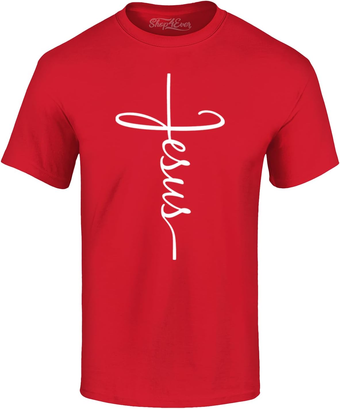 Jesus Cross T-Shirt for Men & Women – Christian Religious Graphic Tee – Inspirational Scripture Shirt
