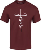 Jesus Cross T-Shirt for Men & Women – Christian Religious Graphic Tee – Inspirational Scripture Shirt
