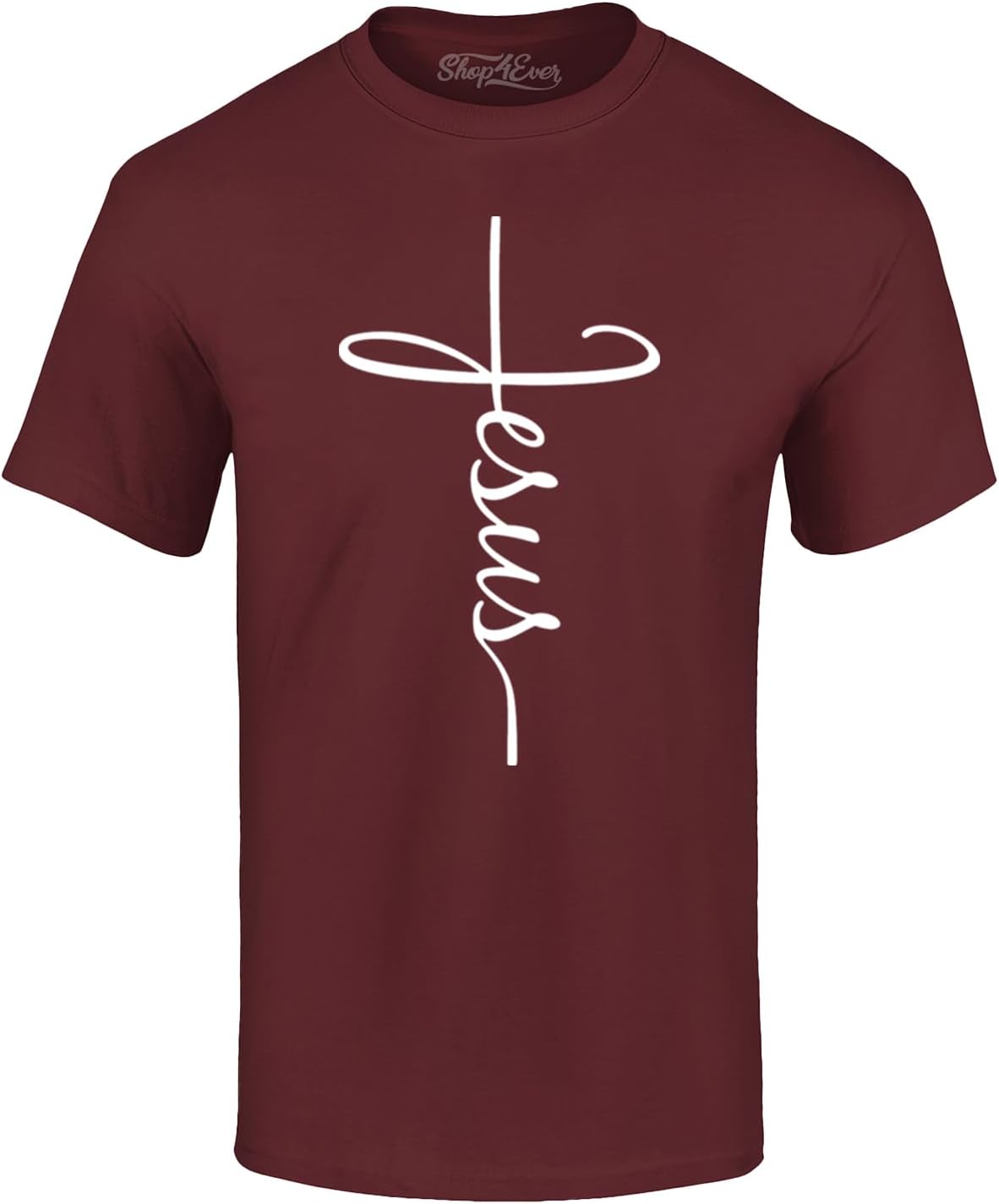 Jesus Cross T-Shirt for Men & Women – Christian Religious Graphic Tee – Inspirational Scripture Shirt