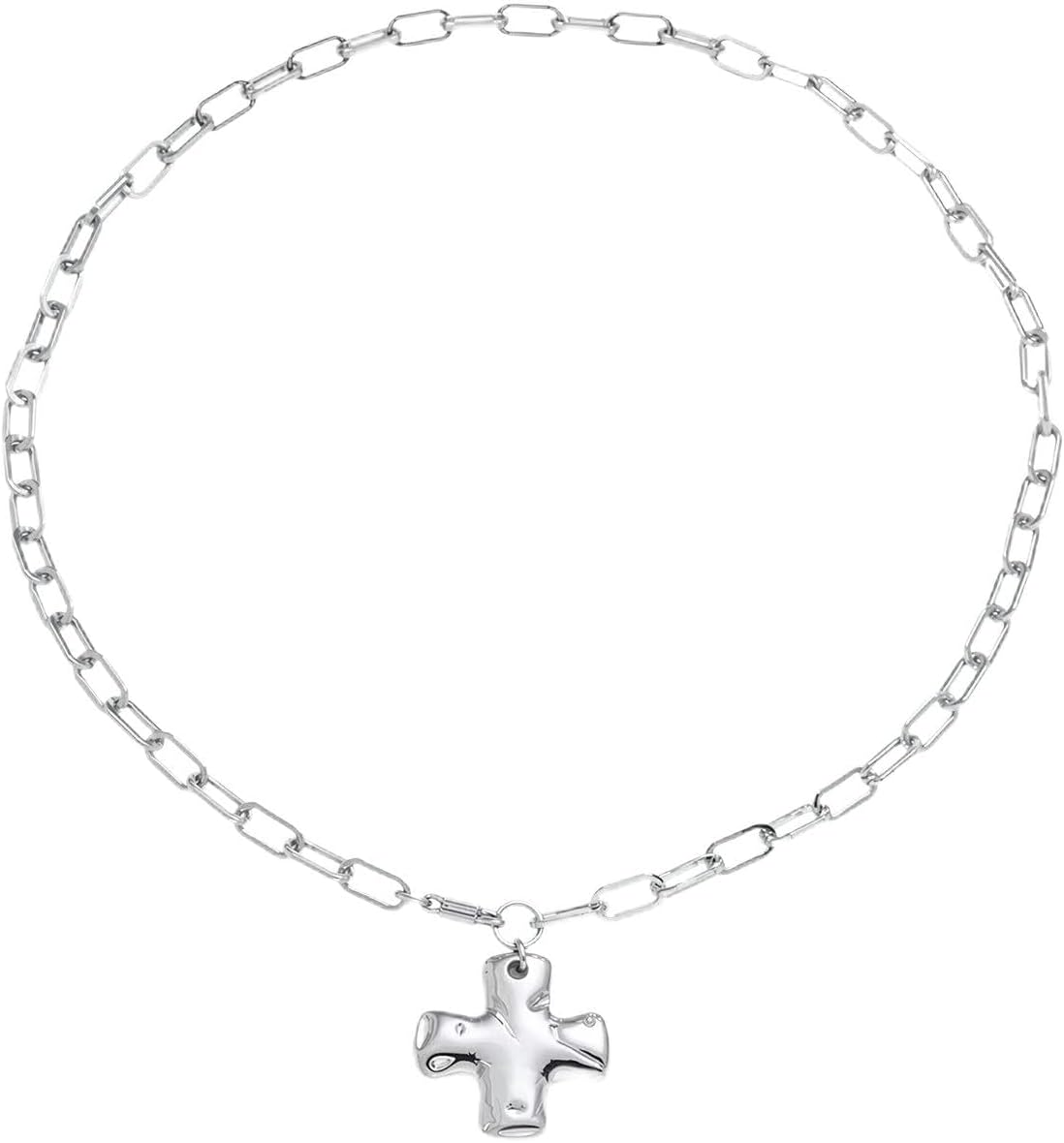 Dainty 14K Gold Plated Cross Necklace for Women, Non Tarnish Faith Pendant Gift
