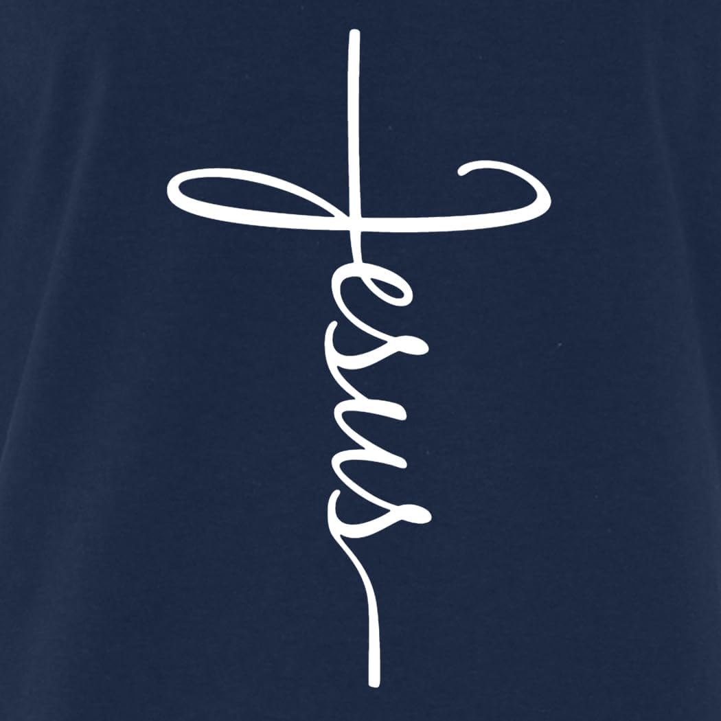 Jesus Cross T-Shirt for Men & Women – Christian Religious Graphic Tee – Inspirational Scripture Shirt