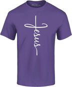 Jesus Cross T-Shirt for Men & Women – Christian Religious Graphic Tee – Inspirational Scripture Shirt