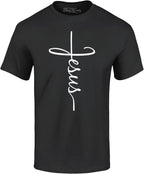 Jesus Cross T-Shirt for Men & Women – Christian Religious Graphic Tee – Inspirational Scripture Shirt