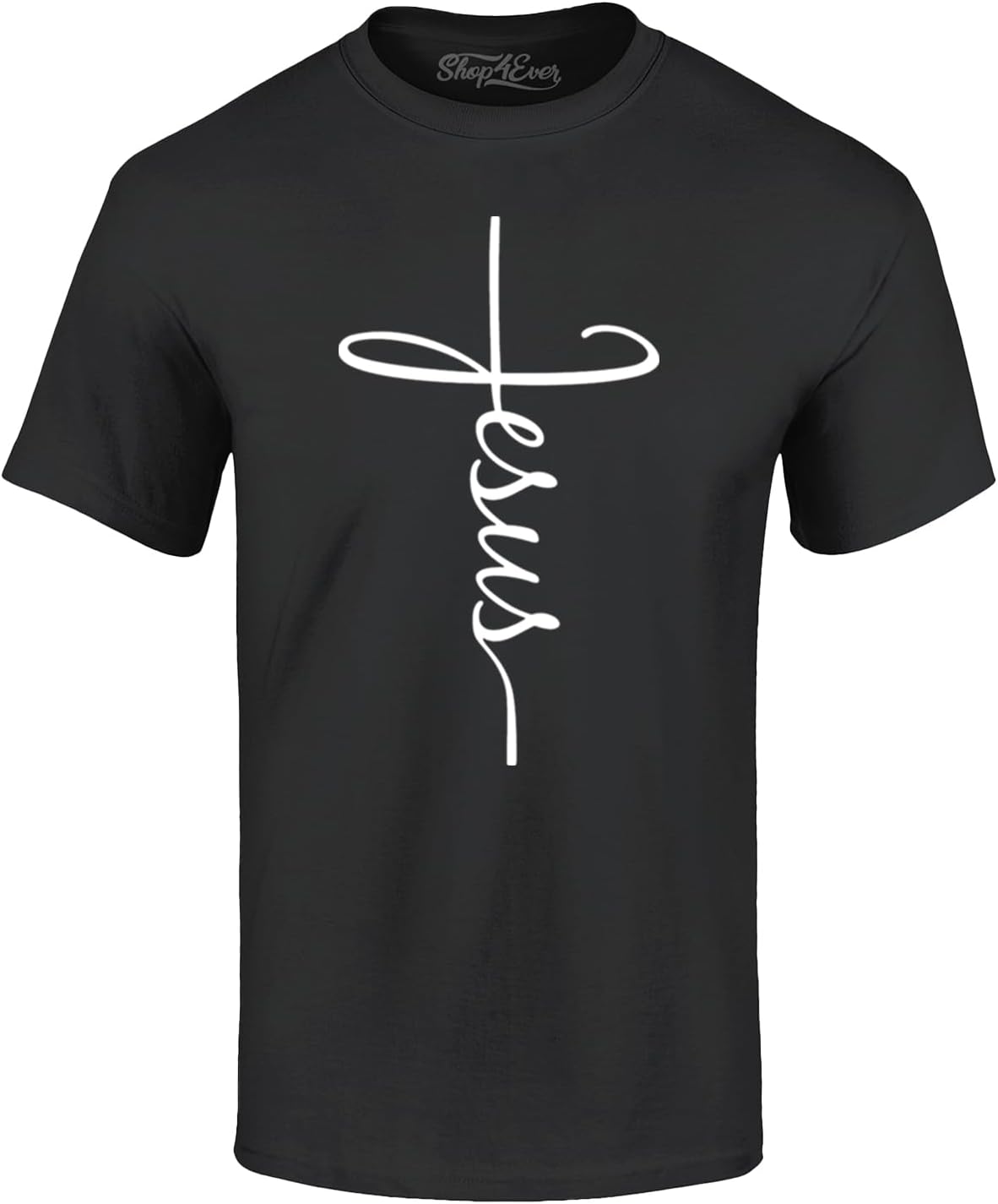 Jesus Cross T-Shirt for Men & Women – Christian Religious Graphic Tee – Inspirational Scripture Shirt