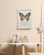 Christian Butterfly Poster, Jeremiah 29:11 Bible Verse Wall Art, 12X16 Inch