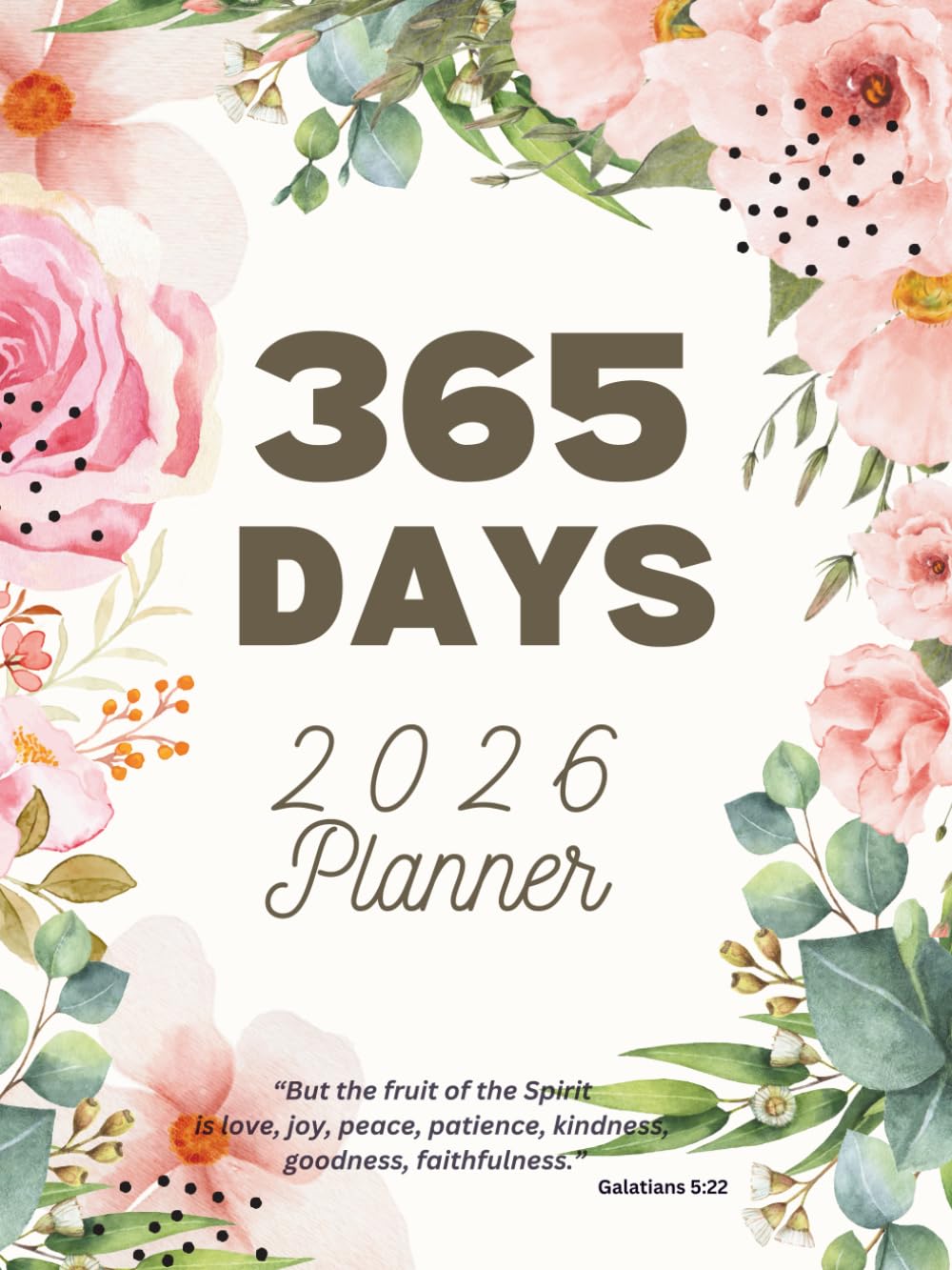 Daily Christian Planner 2026 for Women, 365-Day Devotional and Bible Journal for Teen Girls, Daily Strength and Prayer Organizer