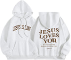 Jesus Loves You Hoodie | Women's Faith Pullover, Jesus Is King Sweatshirt