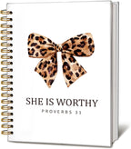 Bible Journal for Women, Christian Prayer Journal Notebook, Gift for Teen Girls, Bible Study Supplies, Coquette Preppy Pink Aesthetic