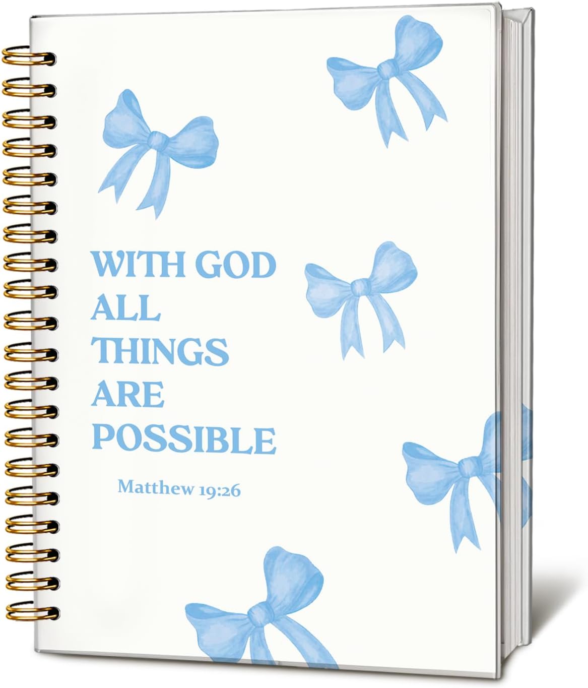Bible Journal for Women, Christian Prayer Journal Notebook, Gift for Teen Girls, Bible Study Supplies, Coquette Preppy Pink Aesthetic