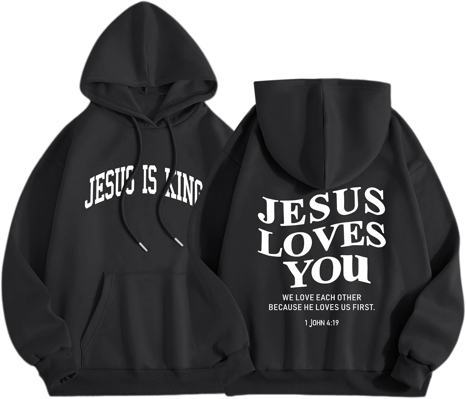 Jesus Loves You Hoodie | Women's Faith Pullover, Jesus Is King Sweatshirt