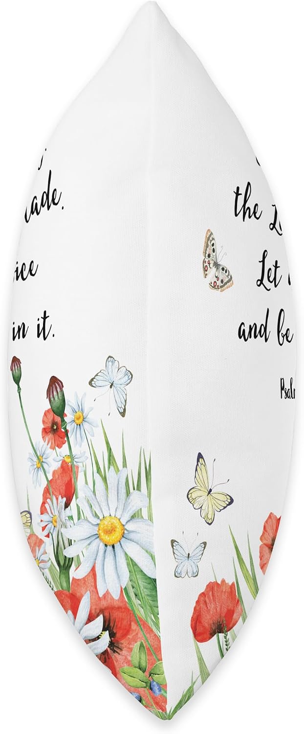 Floral Poppy Throw Pillow