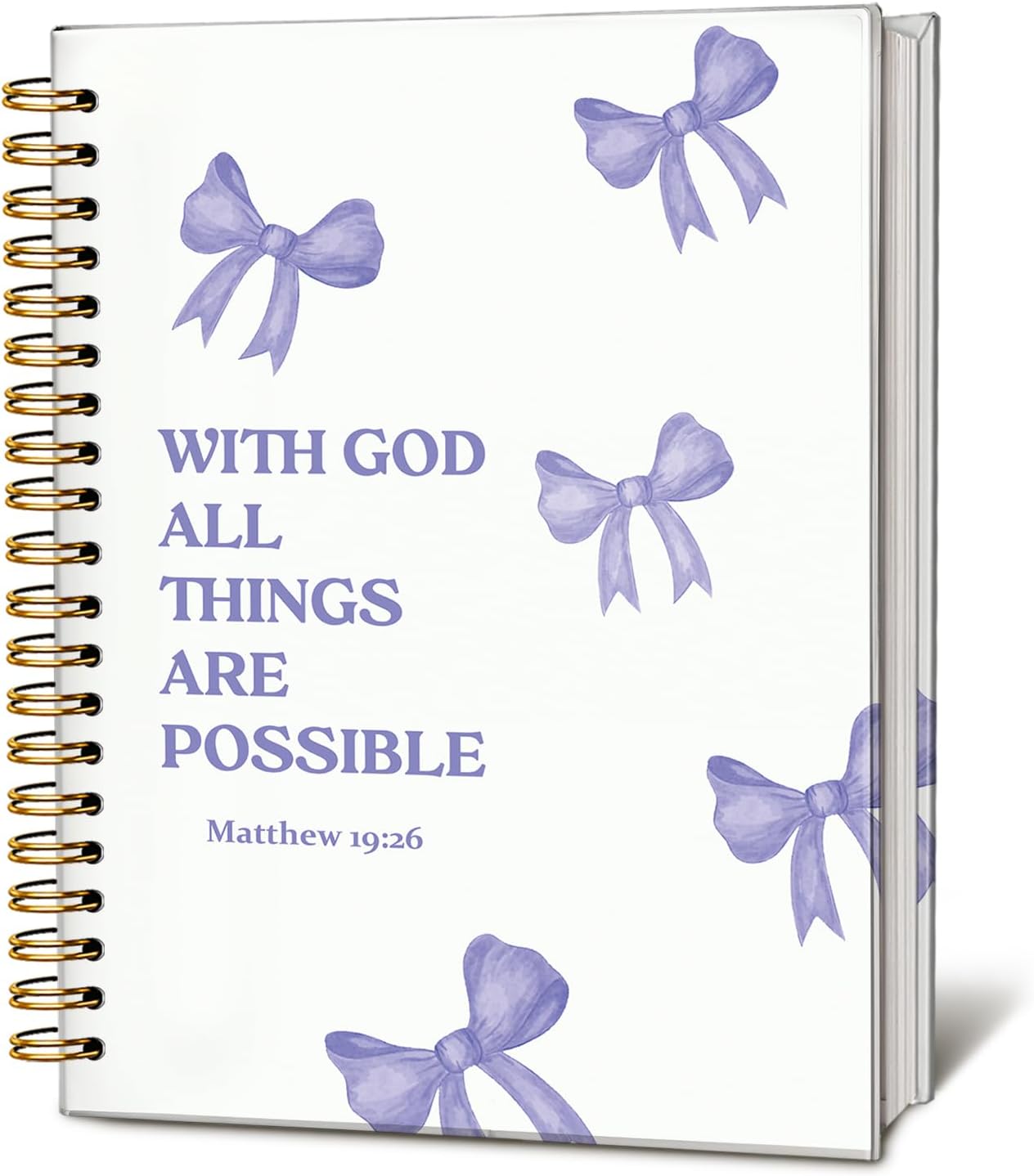 Bible Journal for Women, Christian Prayer Journal Notebook, Gift for Teen Girls, Bible Study Supplies, Coquette Preppy Pink Aesthetic