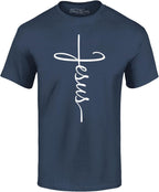 Jesus Cross T-Shirt for Men & Women – Christian Religious Graphic Tee – Inspirational Scripture Shirt