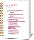 Bible Journal for Women, Christian Prayer Journal Notebook, Gift for Teen Girls, Bible Study Supplies, Coquette Preppy Pink Aesthetic