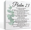 May God Bless This Home" Wooden Box Sign – Rustic Farmhouse Christian Tabletop & Shelf Decor, Housewarming Gift