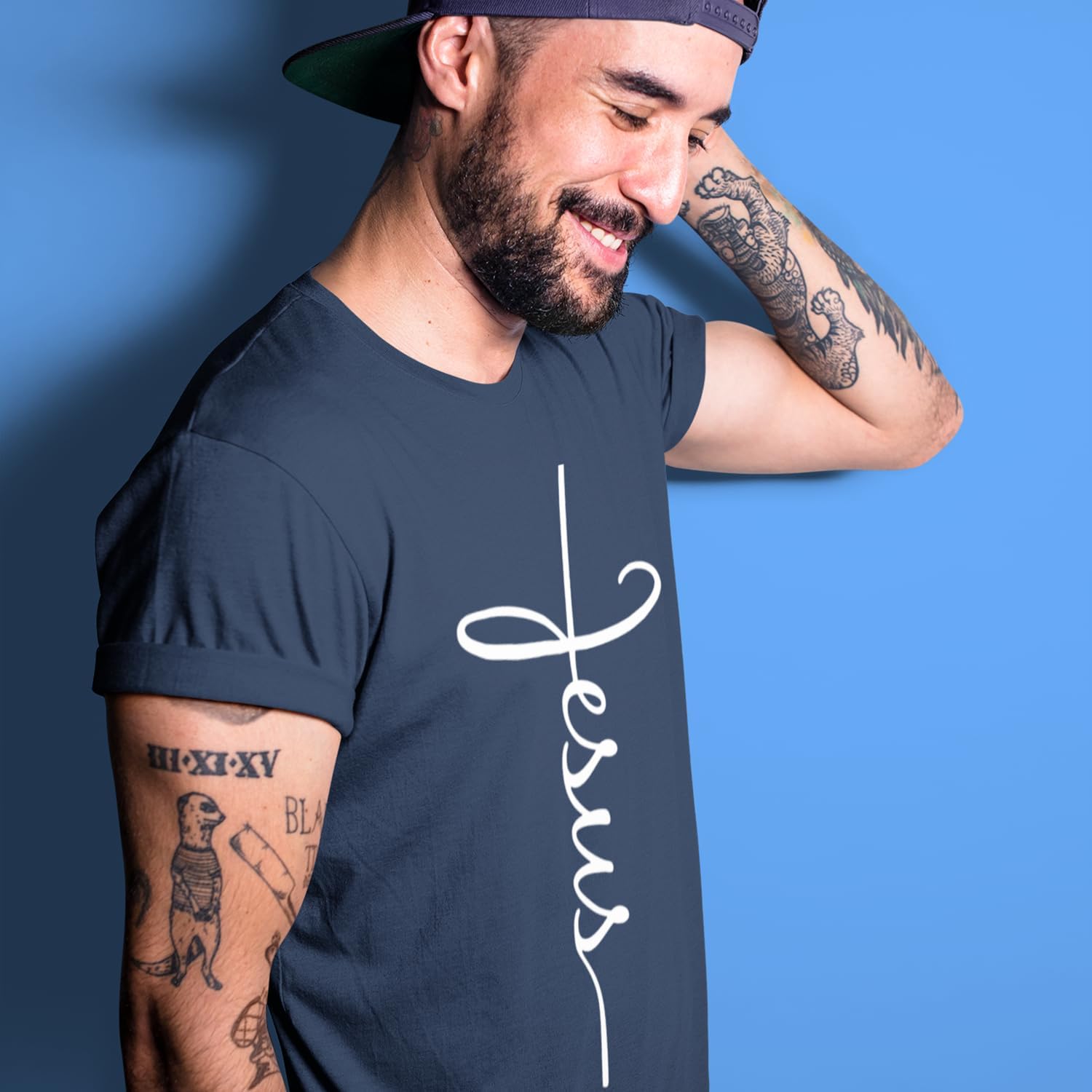 Jesus Cross T-Shirt for Men & Women – Christian Religious Graphic Tee – Inspirational Scripture Shirt