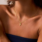Dainty 14K Gold Plated Cross Necklace for Women, Non Tarnish Faith Pendant Gift