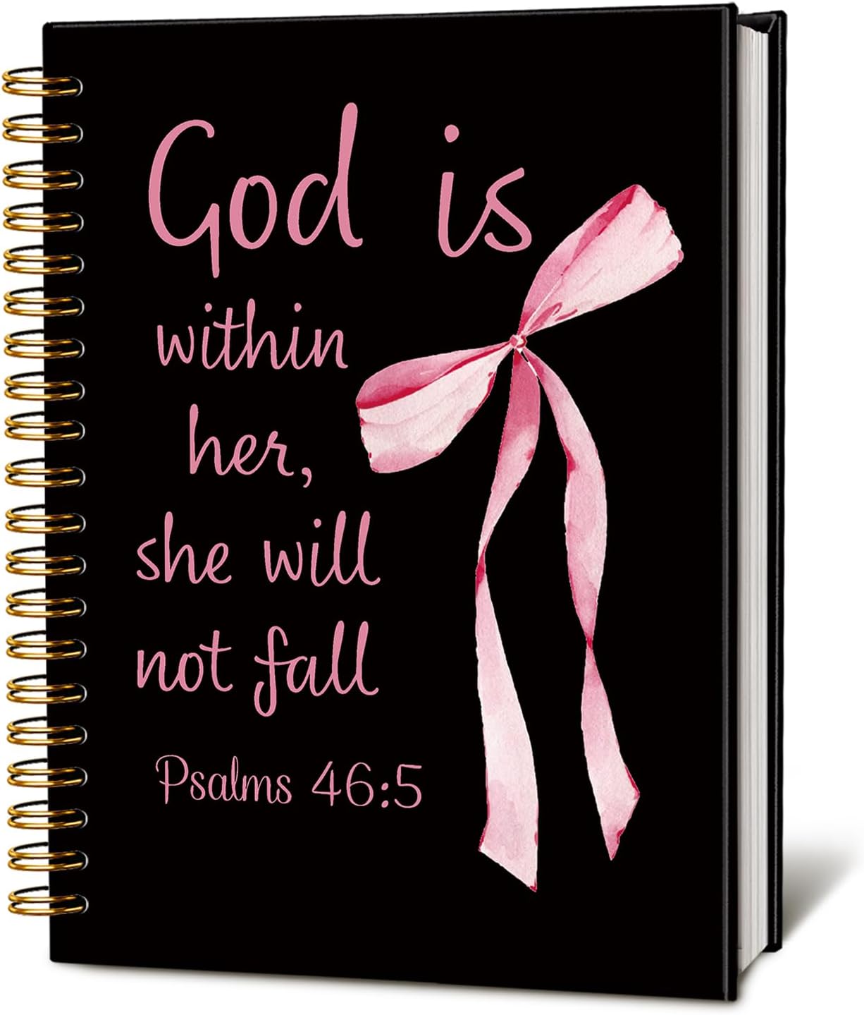 Bible Journal for Women, Christian Prayer Journal Notebook, Gift for Teen Girls, Bible Study Supplies, Coquette Preppy Pink Aesthetic