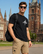 Christian Shirts for Men Need Prayer Tap My Shoulder T-Shirt Cross Faith | Christian Cross Faith Religious Jesus Tshirts Women