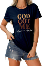 God Got Me - Christian Faith T-Shirt for Women