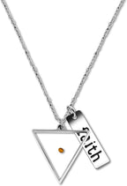 Stainless Steel Faith as Small as a Mustard Seed Charm Pendant Necklace Jewelry for Women