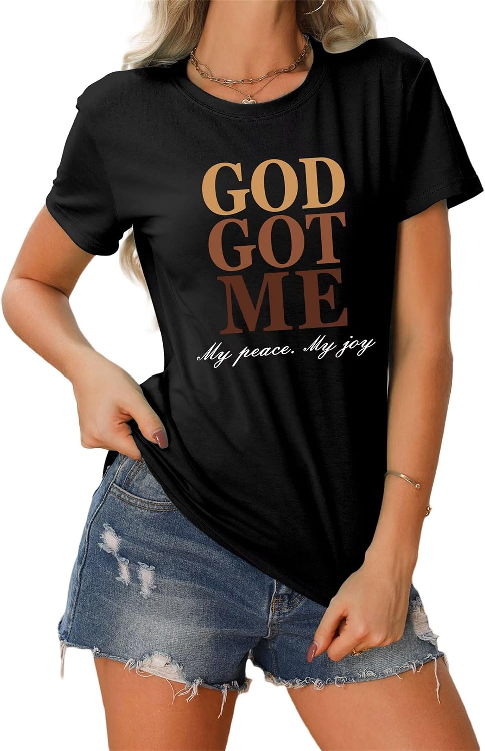God Got Me - Christian Faith T-Shirt for Women
