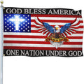 One Nation Under God - Patriotic Christian Flag (3x5 ft)
