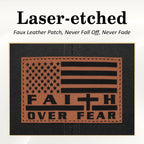 Faith Over Fear" Christian Hat for Men – American Flag Cross Baseball Cap, Father's Day & Christmas Gift