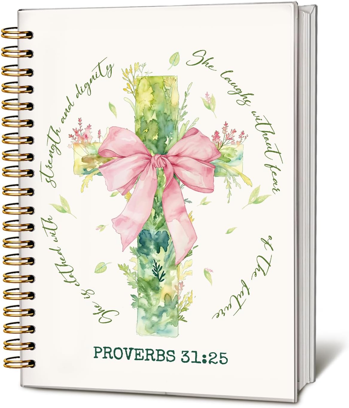 Bible Journal for Women, Christian Prayer Journal Notebook, Gift for Teen Girls, Bible Study Supplies, Coquette Preppy Pink Aesthetic