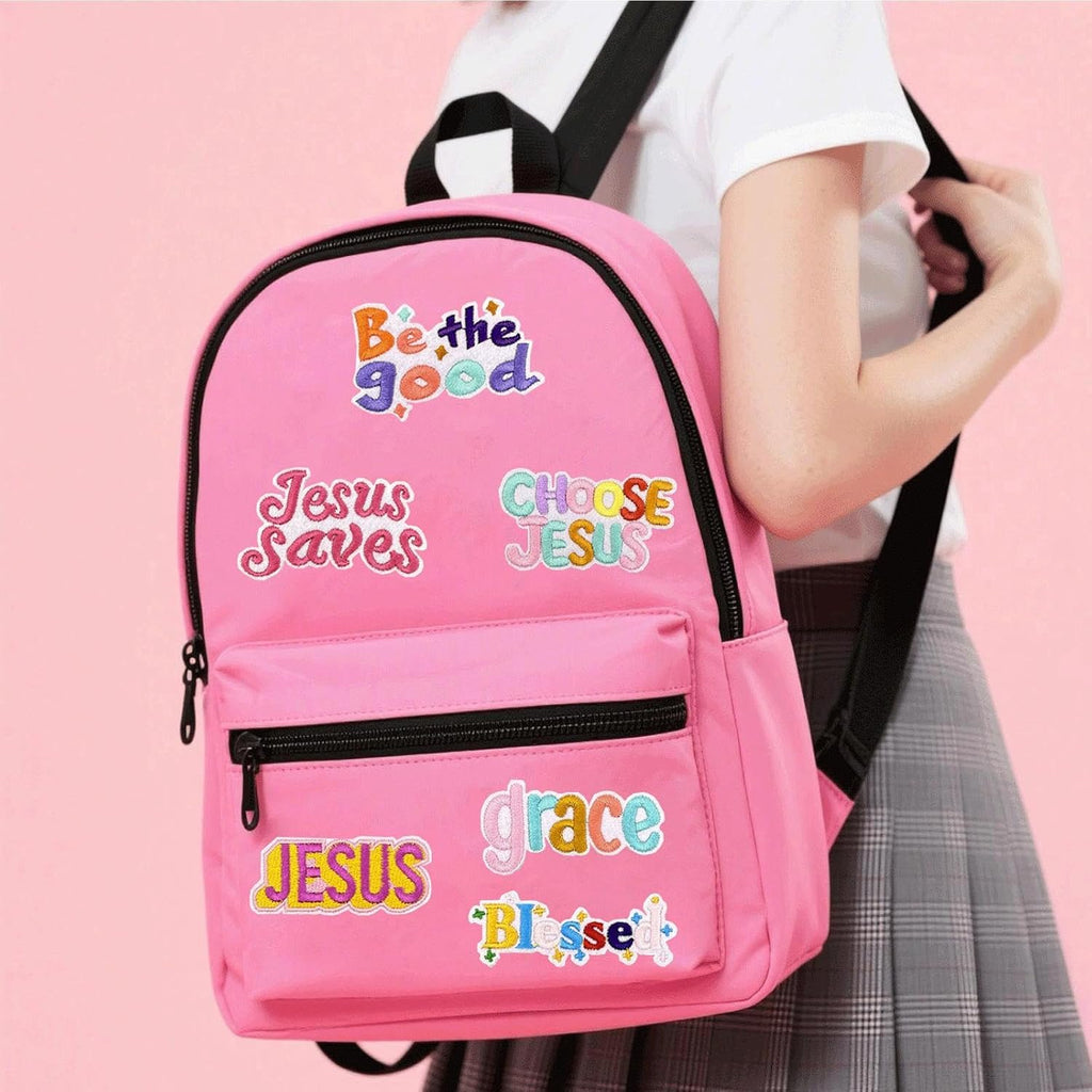 Love Jesus Christian Iron-On Patches – 10 Pack Religious Embroidered Appliqué for Hats, Jeans, Bags & DIY