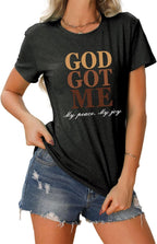 God Got Me - Christian Faith T-Shirt for Women