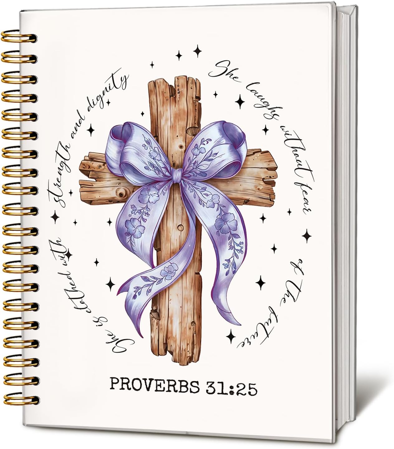 Bible Journal for Women, Christian Prayer Journal Notebook, Gift for Teen Girls, Bible Study Supplies, Coquette Preppy Pink Aesthetic