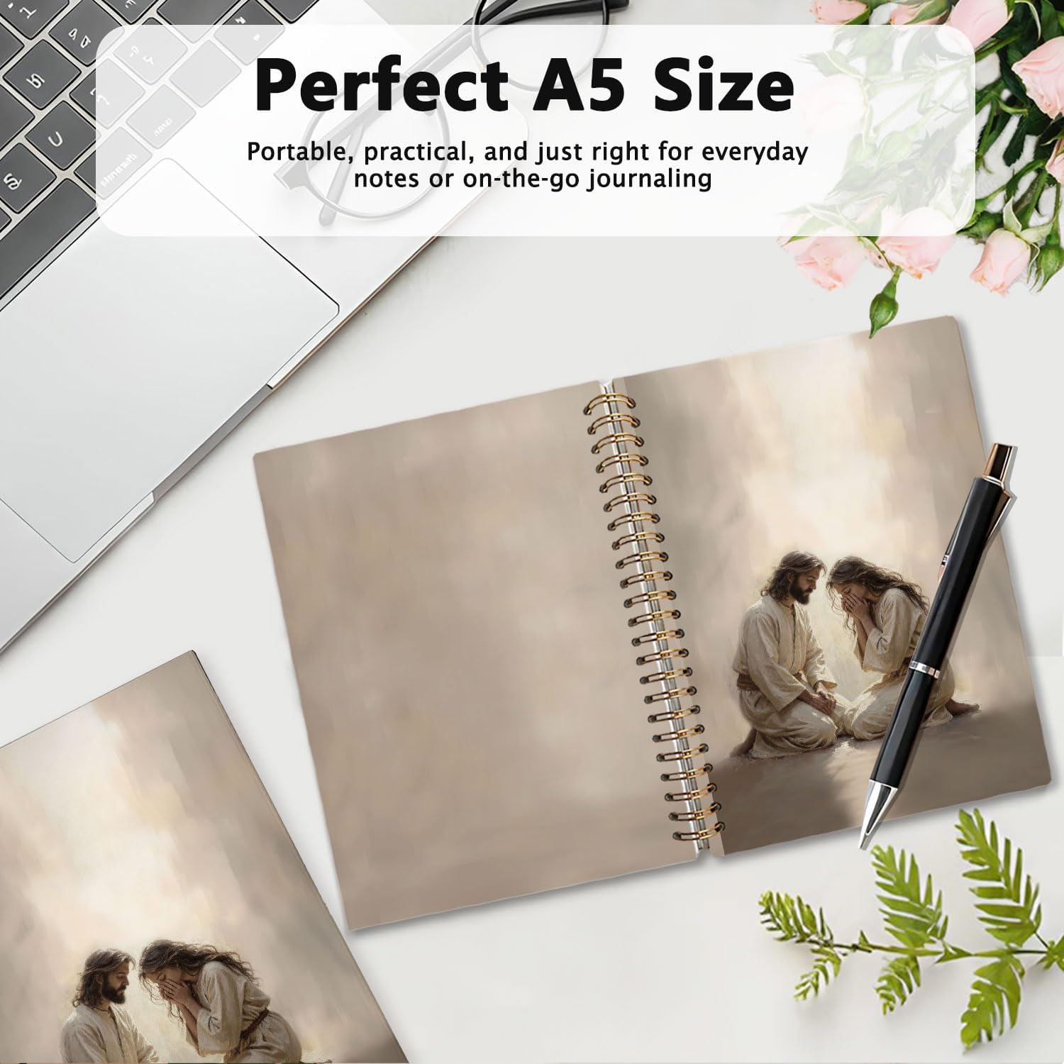 Christian Bible Journal Notebook for Women, Faith Note Taking, Prayer & Devotion Gift