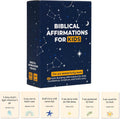 Biblical Affirmation Cards for Kids, 62 Christian Encouragement Cards for Boys and Girls, Back to School Confidence and Scripture Gift