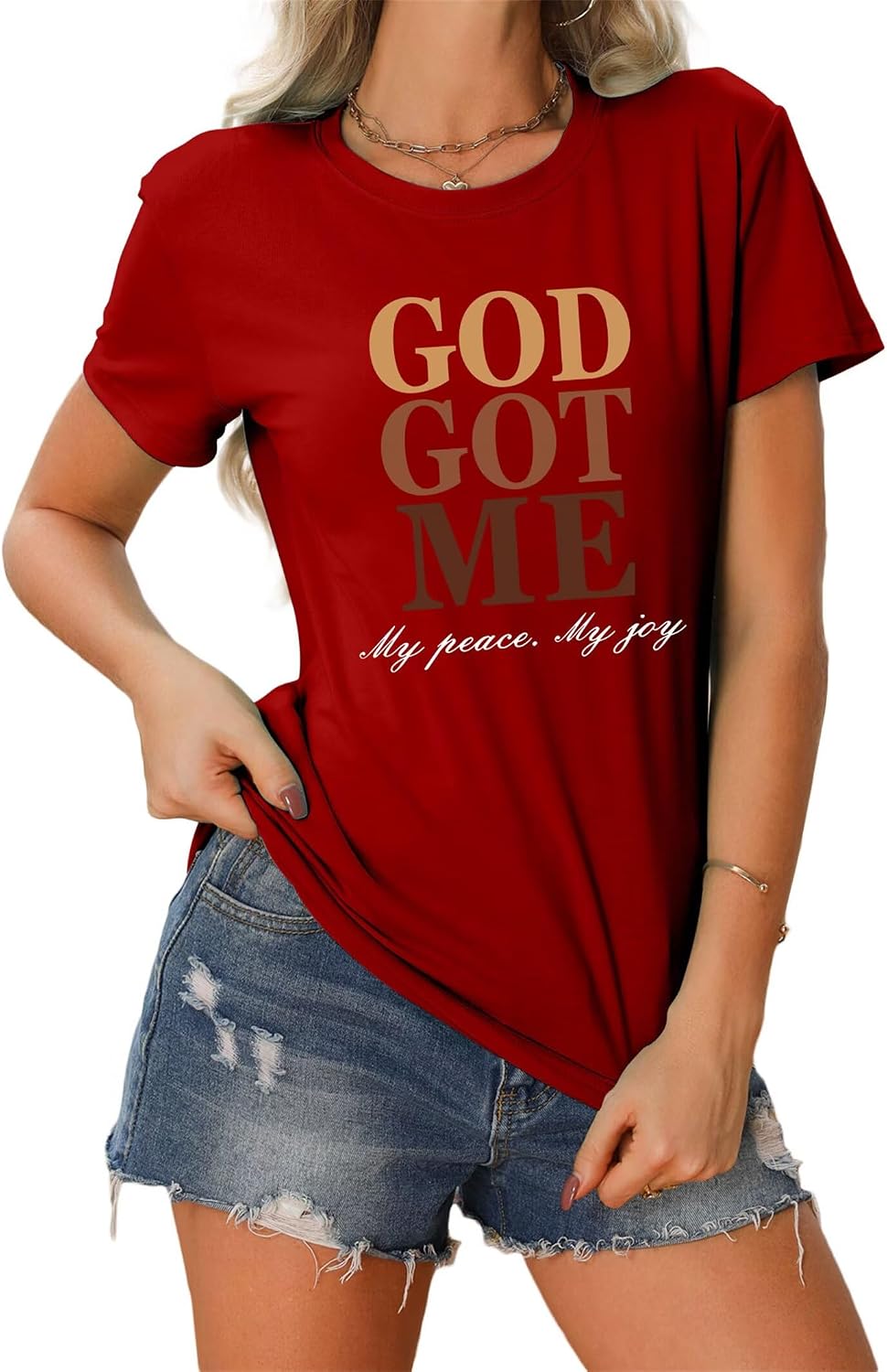 God Got Me - Christian Faith T-Shirt for Women