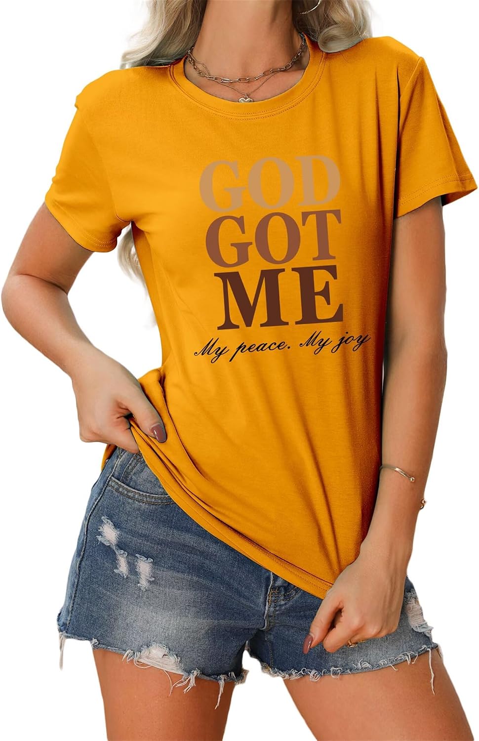 God Got Me - Christian Faith T-Shirt for Women