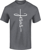 Jesus Cross T-Shirt for Men & Women – Christian Religious Graphic Tee – Inspirational Scripture Shirt
