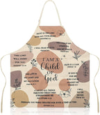 Christian Sunflower Apron for Women – "You Are" Bible Verse Apron with 2 Pockets, Faith Gift for Her