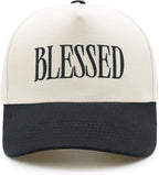 Blessed Embroidered Trucker Hat - Vintage Christian Cap for Men and Women