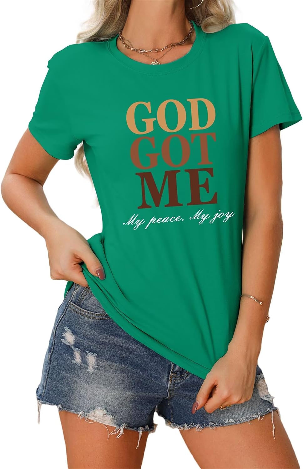 God Got Me - Christian Faith T-Shirt for Women